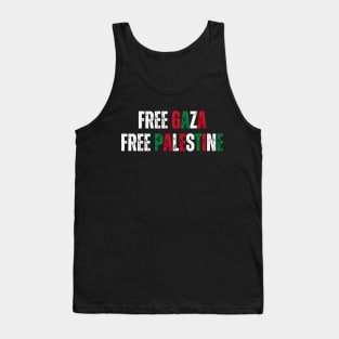 FREE GAZA FREE PALESTINE Tank Top